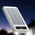 Power Bank Ηλιακό 4in1 10000mAh Λευκό