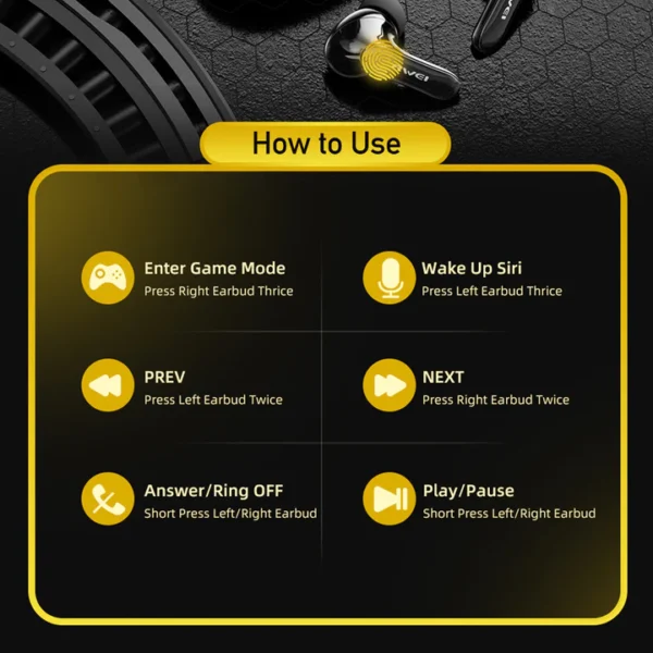 Bluetooth buds Ακουστικά  AWEI T35