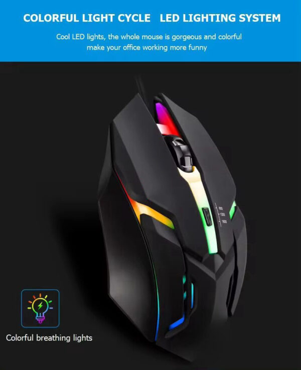 LeDuo X1 ενσύρματο RGB Gaming Ποντίκι