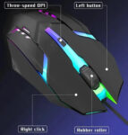 LeDuo X1 ενσύρματο RGB Gaming Ποντίκι