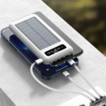 Power Bank Ηλιακό 4in1 10000mAh Λευκό