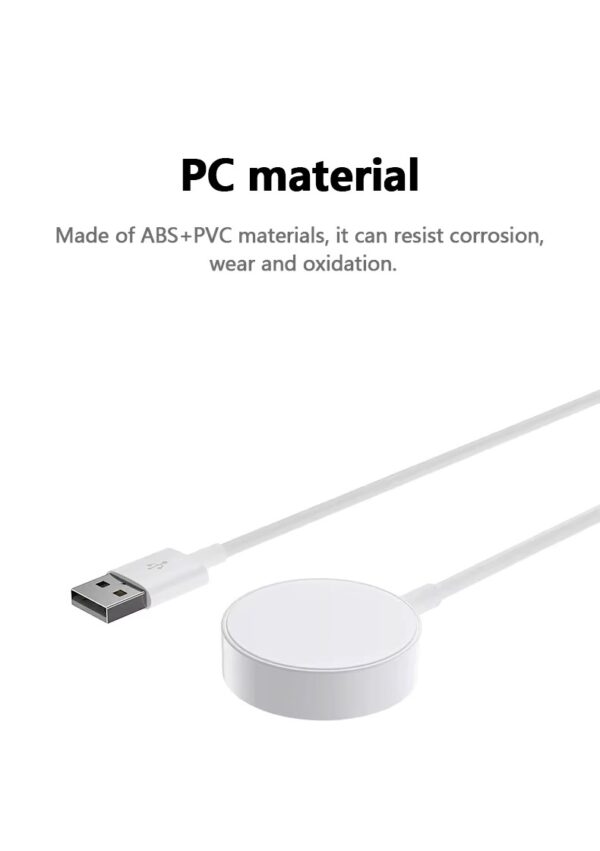 Μαγνητικός Φορτιστής USB Apple Watch/Wearables Λευκό