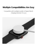 Μαγνητικός Φορτιστής USB Apple Watch/Wearables Λευκό