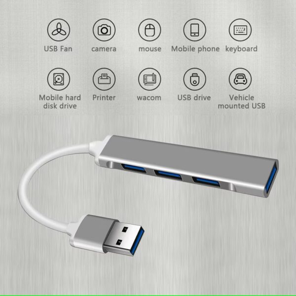 USB 3.0 Hub 4 Θυρών με σύνδεση USB-A