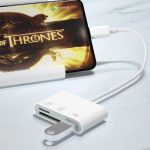 Card Reader 3 In 1 Type-C  To Usb, SD/TF, microSD Λευκό