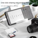 Card Reader 3 In 1 Type-C  To Usb, SD/TF, microSD Λευκό