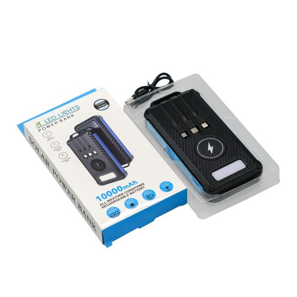 Solar Power Bank 805 ηλιακό 10000mAh Μαύρο