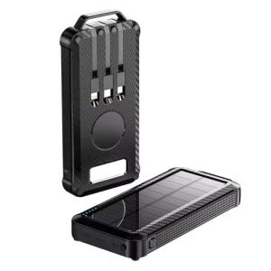 Solar Power Bank 805 ηλιακό 10000mAh Μαύρο