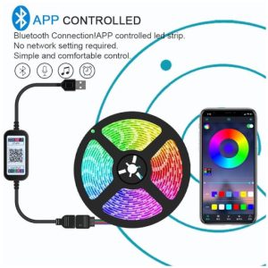 RGB ΤΑΙΝΙΑ LED ασύρματου χειρισμού 5m με USB