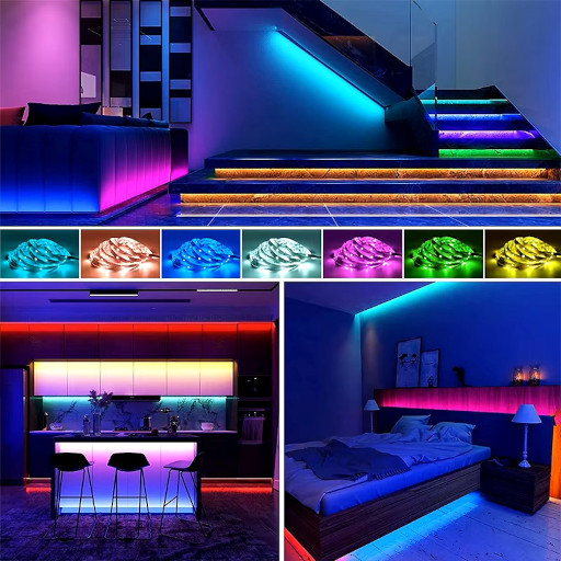 RGB ΤΑΙΝΙΑ LED ασύρματου χειρισμού 5m με USB
