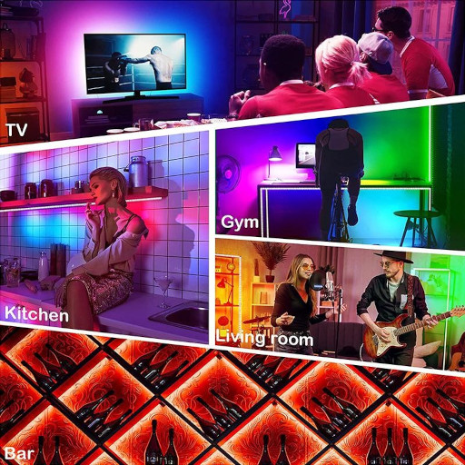 RGB ΤΑΙΝΙΑ LED ασύρματου χειρισμού 5m με USB
