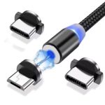 Magnetic Καλώδιο Φόρτισης USB σε Type-c/Lightning/Micro