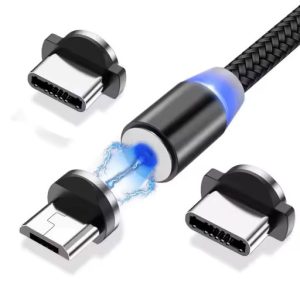 Magnetic Καλώδιο Φόρτισης USB σε Type-c/Lightning/Micro