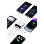 Mini Power Bank DX263 Λευκό fast charging 10000mAh με LED οθόνη