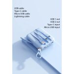 Mini Power Bank DX263 Λευκό fast charging 10000mAh με LED οθόνη