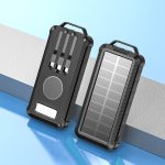 Solar Power Bank 805 ηλιακό 10000mAh Μαύρο