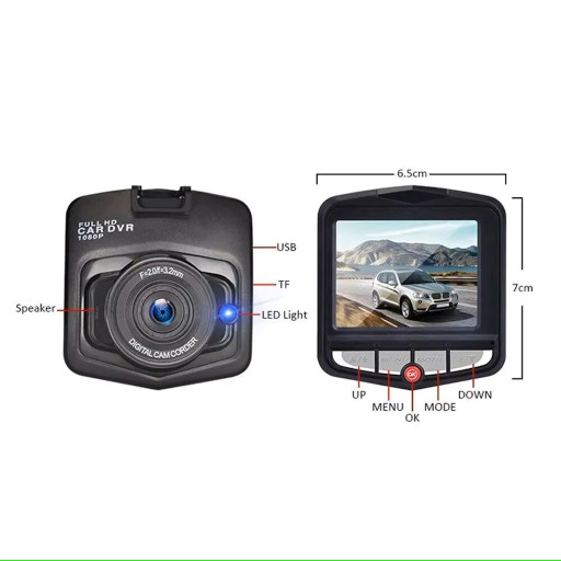 DIXS Κάμερα DVR Αυτοκινήτου 1080P με Οθόνη 2.4''