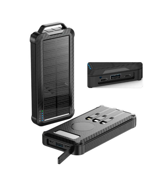 Ηλιακό Power Bank 10000mAh – Solar Φορτιστής USB για Κινητά|