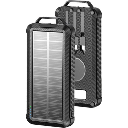 Ηλιακό Power Bank 10000mAh – Solar Φορτιστής USB για Κινητά|