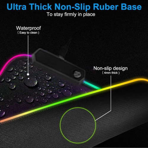 RGB Gaming Mouse Pad Μεγάλου Μεγέθους EvDi