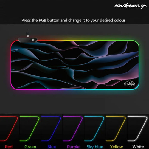 RGB Gaming Mouse Pad Μεγάλου Μεγέθους EvDi