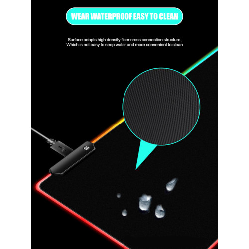 RGB Gaming Mouse Pad Μεγάλου Μεγέθους EvDi
