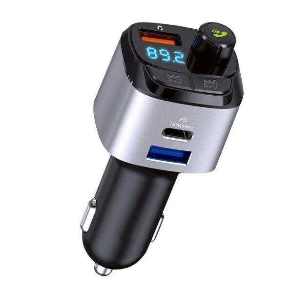 Bluetooth Ασύρματος FM Πομπός Αυτοκινήτου M25 – Bluetooth v5.3, Handsfree, QC 3.0 & RGB Φωτισμός