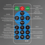 Octagon Star Projector Light