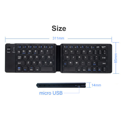 Fkey mini Bluetooth Αναδιπλούμενο πληκτρολόγιο